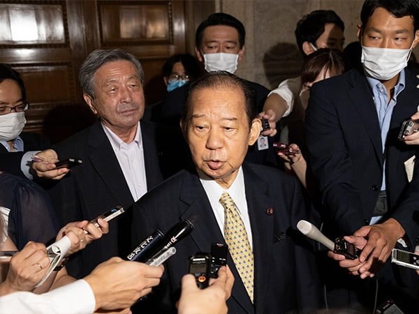 二階幹事長ぶら下がり（与野党幹事長・書記局長会談後）