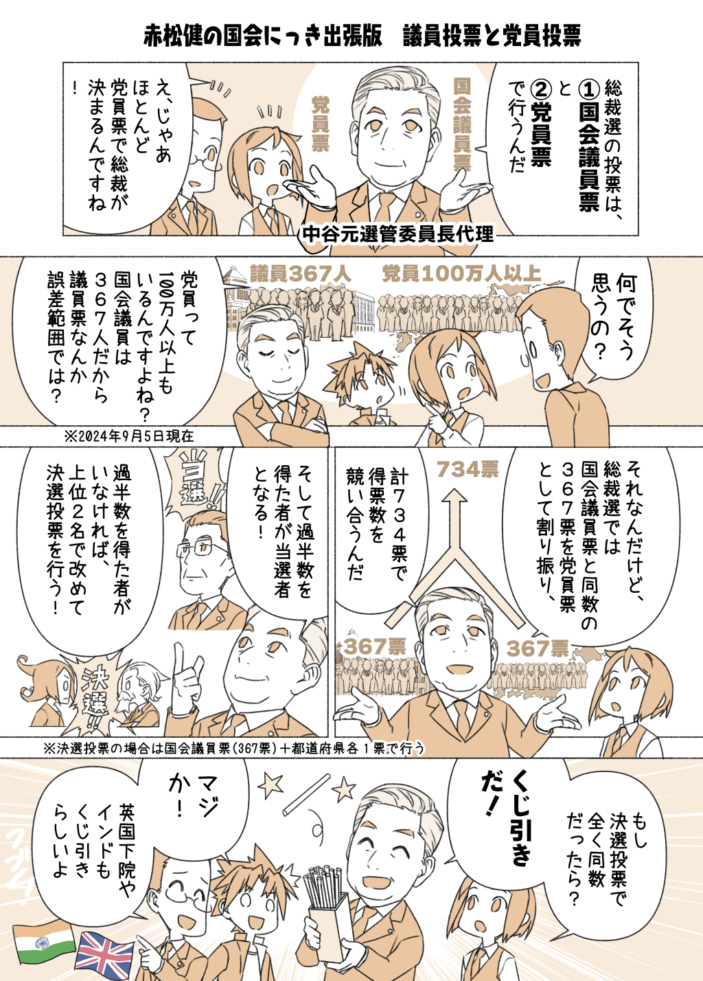 3話「議員投票と党員投票」のマンガ